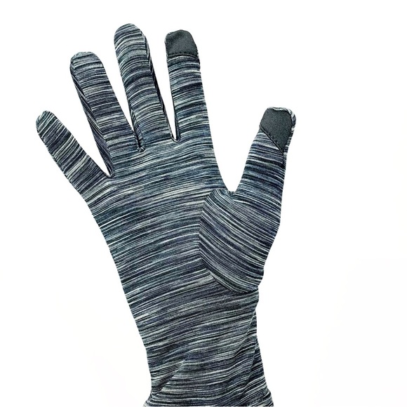 Touchscreen Grey Fleece Lined Gloves | Earmuff Audio Headphones Cords Included - Picture 5 of 15